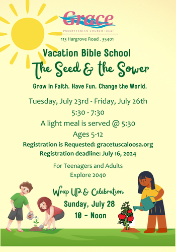 Vacation Bible School July 23-26